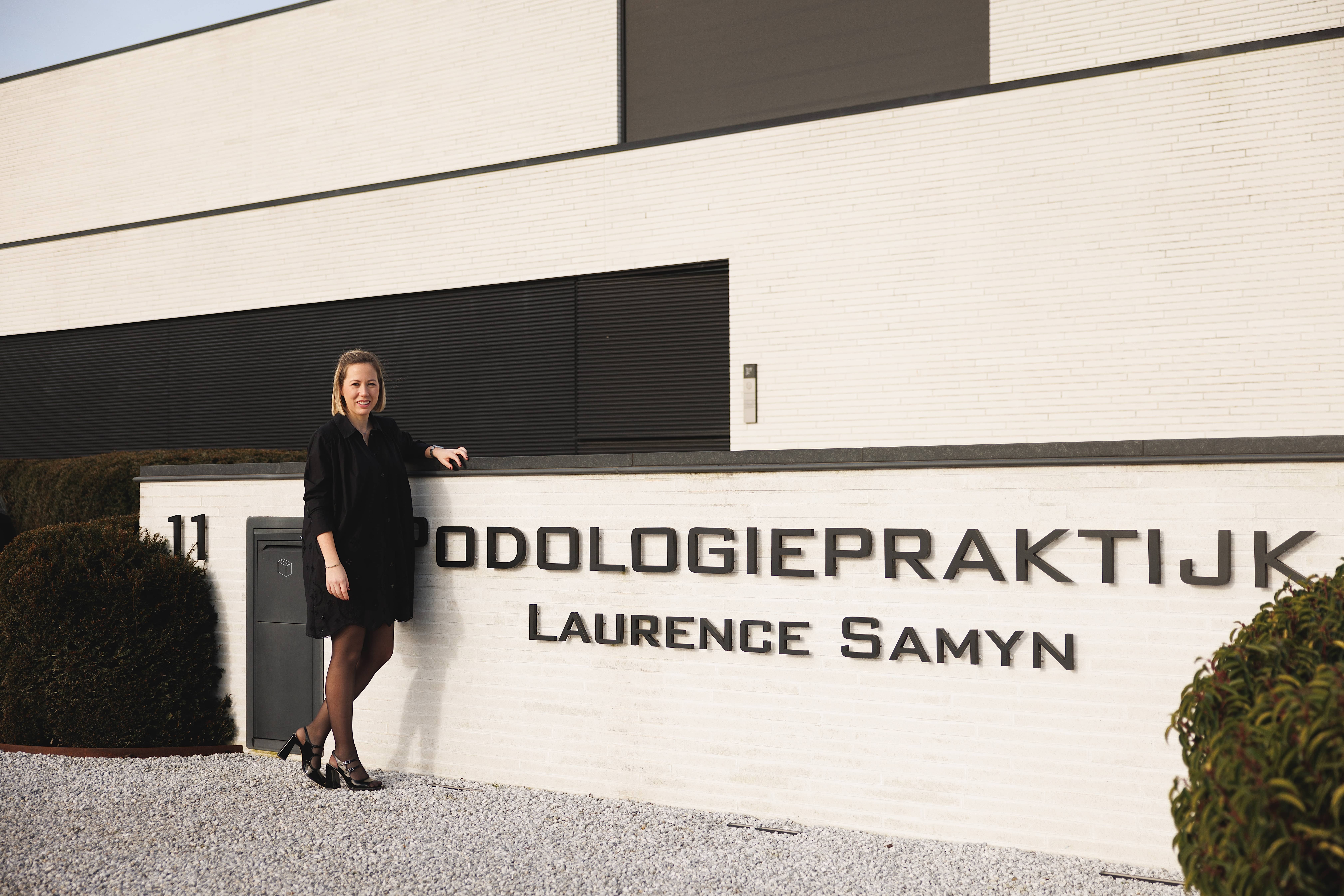 Foto Laurence Samyn tijdens behandeling